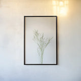 Simple Stems VII by Felicity Bradley. shown as a paper print in a black flame. Available as a archival giclee rolled canvas, fine art paper, or poster print. SKU 48475h.