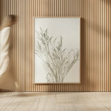 Simple Stems VII Light Crop by Felicity Bradley. shown as over sized large wall art. Available as an archival giclee rolled canvas, fine art paper, or poster print. SKU 56821h.