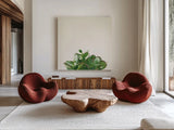 Succulent Simplicity III Neutral by Felicity Bradley. Shown as extra-large giant wall art in a modern living room. Available as an archival giclee rolled canvas, fine art paper, or poster print. SKU 41650a.