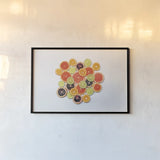 Sunny Citrus III by Felicity Bradley. shown as a paper print in a black flame. Available as a archival giclee rolled canvas, fine art paper, or poster print. SKU 45710i.