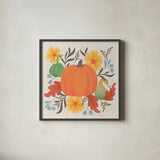 Autumn Fresh I by Gia Graham. Shown in a sleek black glass frame for a contemporary gallery look. Available as an archival giclee rolled canvas, fine art paper, or poster print. SKU 76392a.