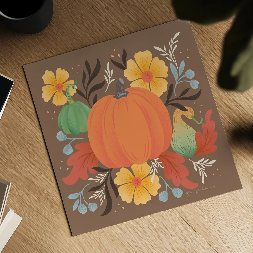 Autumn Fresh II by Gia Graham. Shown as a detailed flat fine art print, highlighting archival giclee quality. Available as an archival giclee rolled canvas, fine art paper, or poster print. SKU 76393a.