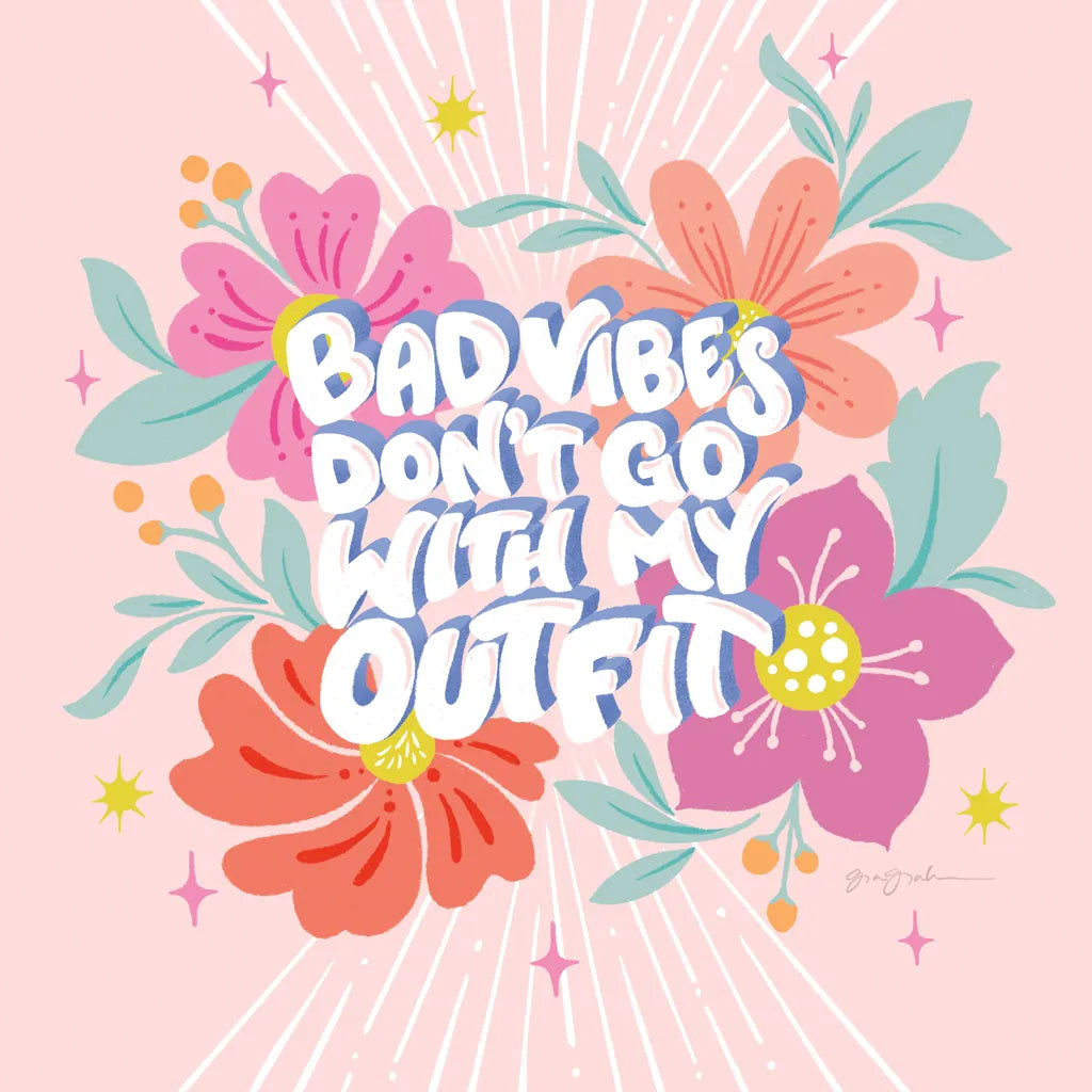 Bad Vibes I Sq by Gia Graham. SKU 75077a. Archival Giclee Fine art print for wall decor.