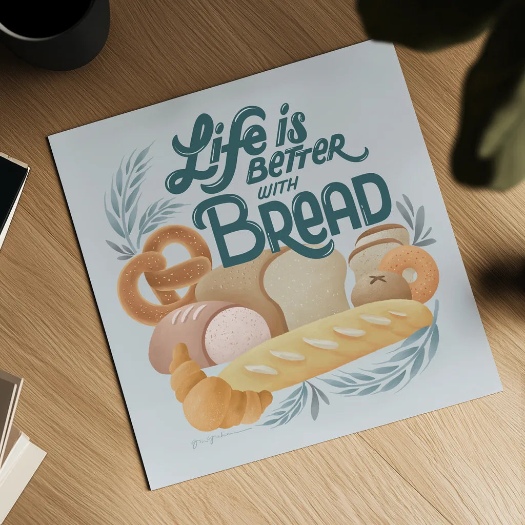 Bake Shop I by Gia Graham. Shown as a detailed flat fine art print, highlighting archival giclee quality. Available as an archival giclee rolled canvas, fine art paper, or poster print. SKU 96415a.