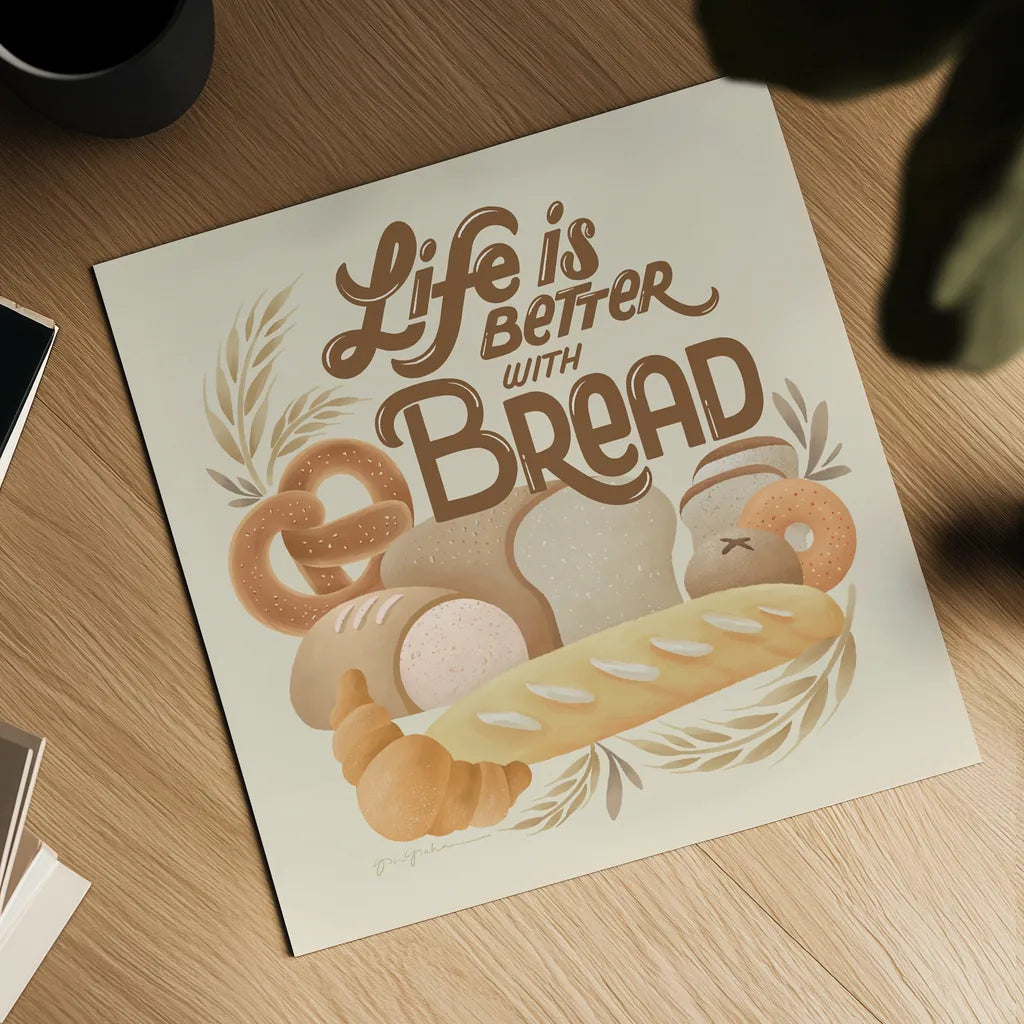 Bake Shop I Warm by Gia Graham. Shown as a detailed flat fine art print, highlighting archival giclee quality. Available as an archival giclee rolled canvas, fine art paper, or poster print. SKU 96747a.