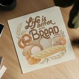 Bake Shop I Warm by Gia Graham. Shown as a detailed flat fine art print, highlighting archival giclee quality. Available as an archival giclee rolled canvas, fine art paper, or poster print. SKU 96747a.