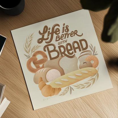 Bake Shop I Warm by Gia Graham. Shown as a detailed flat fine art print, highlighting archival giclee quality. Available as an archival giclee rolled canvas, fine art paper, or poster print. SKU 96747a.