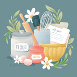Bake Shop II by Gia Graham. SKU 96416a. Archival Giclee Fine art print for wall decor.