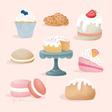 Bake Shop III by Gia Graham. SKU 96417a. Archival Giclee Fine art print for wall decor.