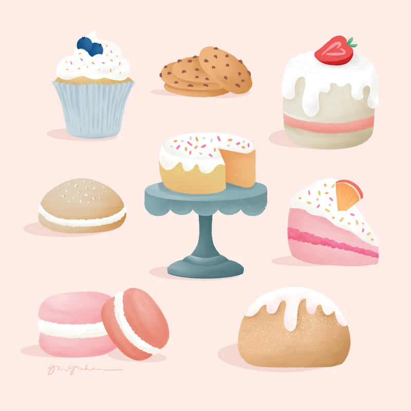 Bake Shop III by Gia Graham. SKU 96417a. Archival Giclee Fine art print for wall decor.