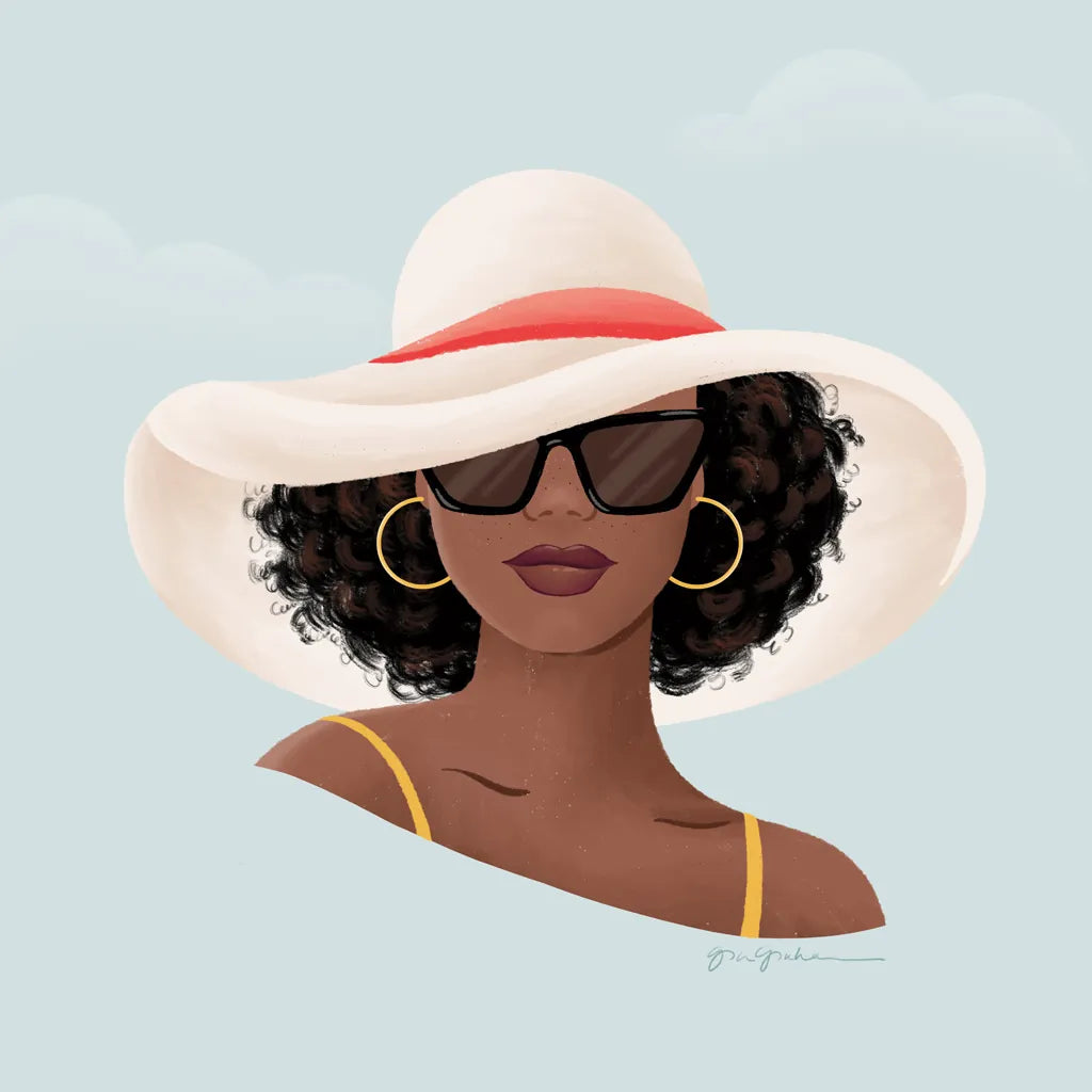 Beach Girl I by Gia Graham. SKU 99718a. Archival Giclee Fine art print for wall decor.