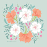 Boho Florals I by Gia Graham. SKU 74223a. Archival Giclee Fine art print for wall decor.