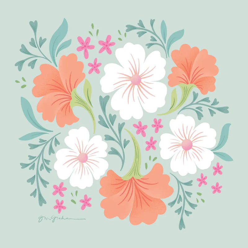 Boho Florals I by Gia Graham. SKU 74223a. Archival Giclee Fine art print for wall decor.