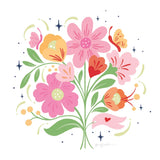 Bold Bright Bouquet I by Gia Graham. SKU 79549a. Archival Giclee Fine art print for wall decor.