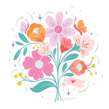 Bright Bouquet I by Gia Graham. SKU 75086a. Archival Giclee Fine art print for wall decor.