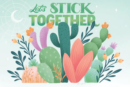 Cactus Garden I by Gia Graham. SKU 87267i. Archival Giclee Fine art print for wall decor.