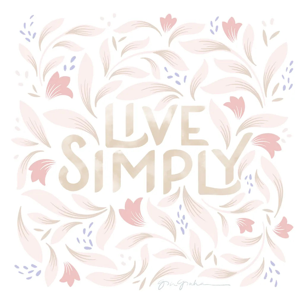 Calm Words I Blush by Gia Graham. SKU 72721a. Archival Giclee Fine art print for wall decor.