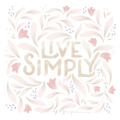 Calm Words I Blush by Gia Graham. SKU 72721a. Archival Giclee Fine art print for wall decor.