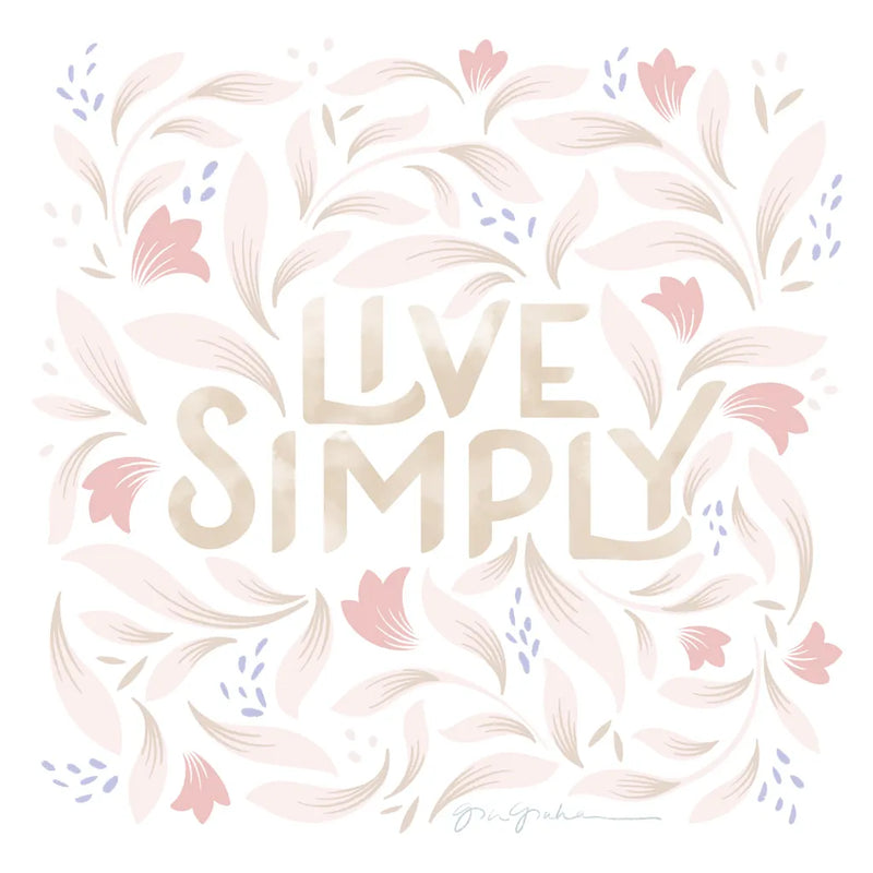 Calm Words I Blush by Gia Graham. SKU 72721a. Archival Giclee Fine art print for wall decor.