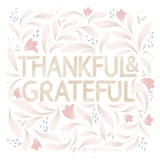 Calm Words I Thankful Blush by Gia Graham. SKU 72735a. Archival Giclee Fine art print for wall decor.