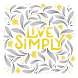 Calm Words I Yellow Gray by Gia Graham. SKU 68681a. Archival Giclee Fine art print for wall decor.