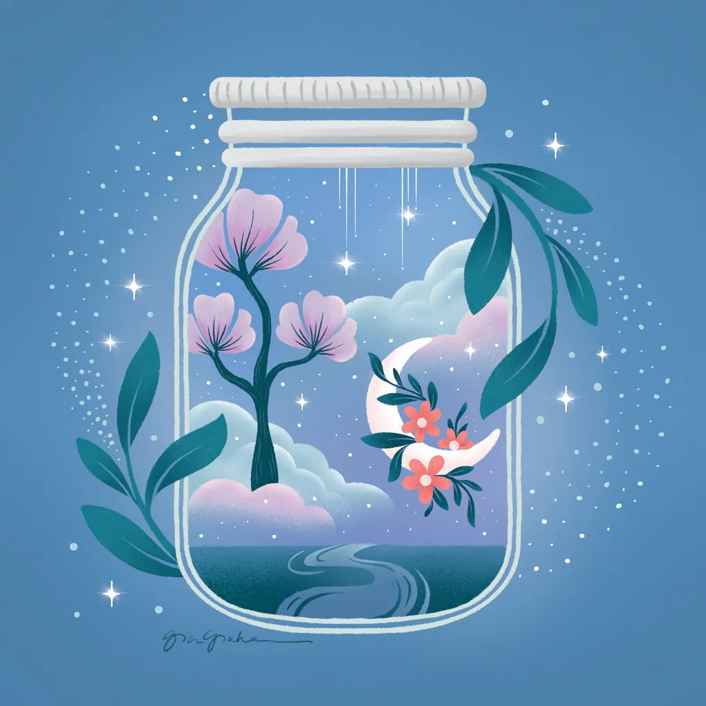 Celestial Dreams II by Gia Graham. SKU 92930a. Archival Giclee Fine art print for wall decor.