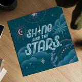 Celestial Dreams IV by Gia Graham. Shown as a detailed flat fine art print, highlighting archival giclee quality. Available as an archival giclee rolled canvas, fine art paper, or poster print. SKU 92932a.