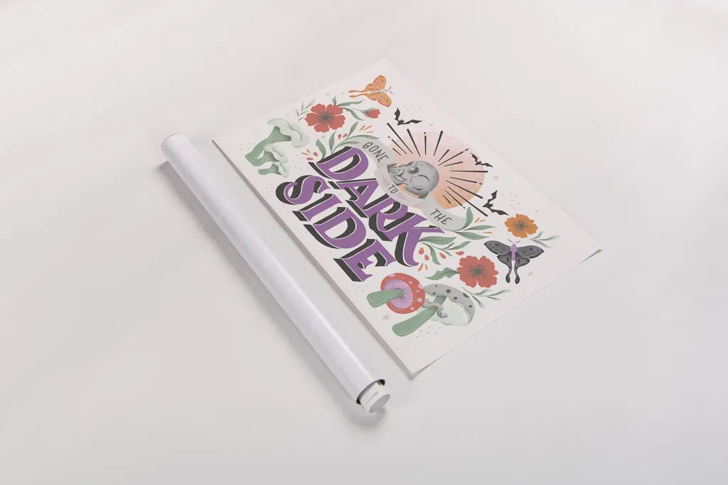 Dark Side I by Gia Graham. shown as a rolled paper print. Available as archival giclee rolled canvas, fine art paper, or poster print. SKU 81625i.