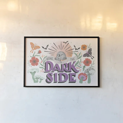 Dark Side I by Gia Graham. shown as a paper print in a black flame. Available as a archival giclee rolled canvas, fine art paper, or poster print. SKU 81625i.