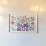 Dark Side I by Gia Graham. shown as a paper print in a white frame. Available as a archival giclee rolled canvas, fine art paper, or poster print. SKU 81625i.