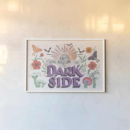 Dark Side I by Gia Graham. shown as a paper print in a white frame. Available as a archival giclee rolled canvas, fine art paper, or poster print. SKU 81625i.