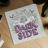 Dark Side II by Gia Graham. Shown as a detailed flat fine art print, highlighting archival giclee quality. Available as an archival giclee rolled canvas, fine art paper, or poster print. SKU 81626a.