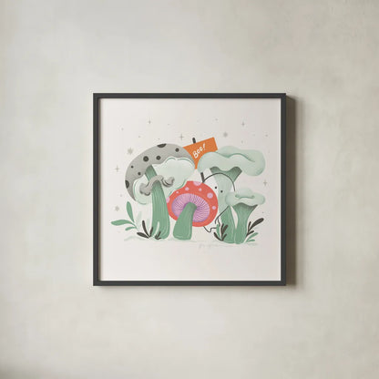 Dark Side IV by Gia Graham. Shown in a sleek black glass frame for a contemporary gallery look. Available as an archival giclee rolled canvas, fine art paper, or poster print. SKU 81628a.