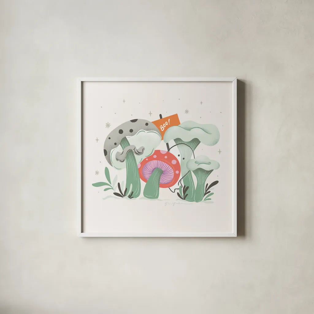 Dark Side IV by Gia Graham. Shown in a crisp white glass frame for a clean and minimalist style. Available as an archival giclee rolled canvas, fine art paper, or poster print. SKU 81628a.