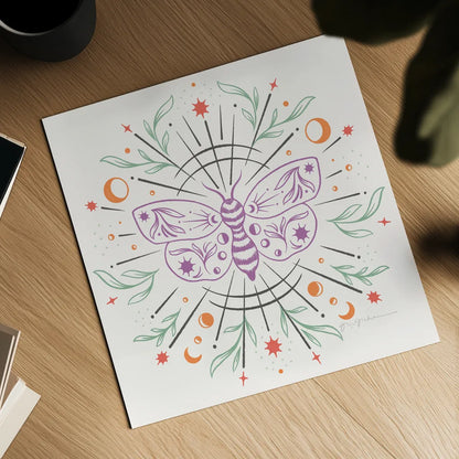 Dark Side VII by Gia Graham. Shown as a detailed flat fine art print, highlighting archival giclee quality. Available as an archival giclee rolled canvas, fine art paper, or poster print. SKU 81631a.