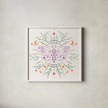 Dark Side VII by Gia Graham. Shown in a crisp white glass frame for a clean and minimalist style. Available as an archival giclee rolled canvas, fine art paper, or poster print. SKU 81631a.