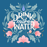 Drink More Water I by Gia Graham. SKU 75355a. Archival Giclee Fine art print for wall decor.
