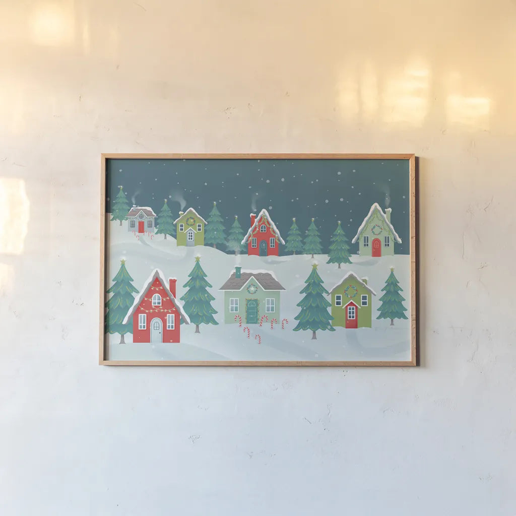 Falala I by Gia Graham. shown as a paper print in a natural frame. Available as a archival giclee rolled canvas, fine art paper, or poster print. SKU 79021i.