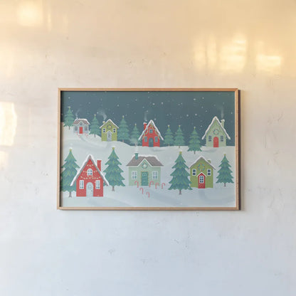 Falala I by Gia Graham. shown as a paper print in a natural frame. Available as a archival giclee rolled canvas, fine art paper, or poster print. SKU 79021i.