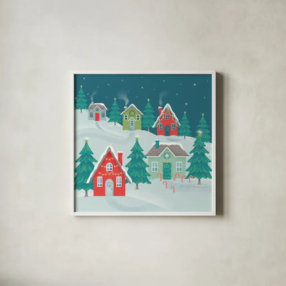 Falala IV by Gia Graham. Shown in a crisp white glass frame for a clean and minimalist style. Available as an archival giclee rolled canvas, fine art paper, or poster print. SKU 79024a.