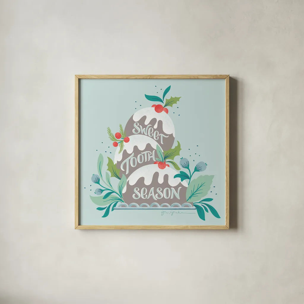 Falala V by Gia Graham. Shown in a natural wood glass frame for a timeless modern aesthetic. Available as an archival giclee rolled canvas, fine art paper, or poster print. SKU 79025a.