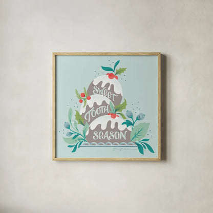 Falala V by Gia Graham. Shown in a natural wood glass frame for a timeless modern aesthetic. Available as an archival giclee rolled canvas, fine art paper, or poster print. SKU 79025a.