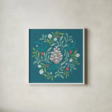 Falala VI by Gia Graham. Shown in a crisp white glass frame for a clean and minimalist style. Available as an archival giclee rolled canvas, fine art paper, or poster print. SKU 79026a.