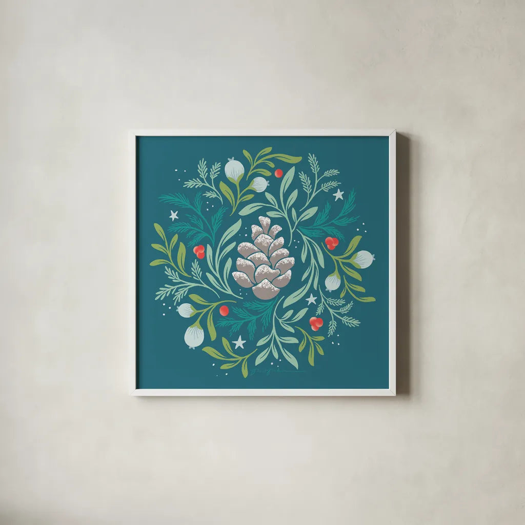 Falala VI by Gia Graham. Shown in a crisp white glass frame for a clean and minimalist style. Available as an archival giclee rolled canvas, fine art paper, or poster print. SKU 79026a.