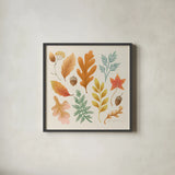 Fall Magic II by Gia Graham. Shown in a sleek black glass frame for a contemporary gallery look. Available as an archival giclee rolled canvas, fine art paper, or poster print. SKU 93624a.