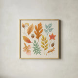 Fall Magic II by Gia Graham. Shown in a natural wood glass frame for a timeless modern aesthetic. Available as an archival giclee rolled canvas, fine art paper, or poster print. SKU 93624a.