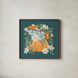 Fall Magic III by Gia Graham. Shown in a sleek black glass frame for a contemporary gallery look. Available as an archival giclee rolled canvas, fine art paper, or poster print. SKU 93625a.