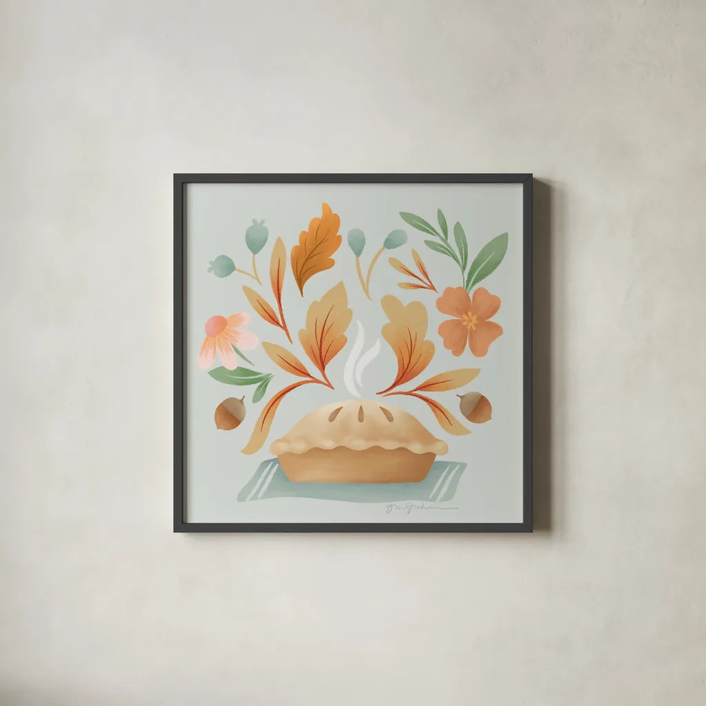 Fall Magic VI by Gia Graham. Shown in a sleek black glass frame for a contemporary gallery look. Available as an archival giclee rolled canvas, fine art paper, or poster print. SKU 93628a.