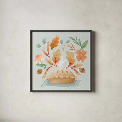 Fall Magic VI by Gia Graham. Shown in a sleek black glass frame for a contemporary gallery look. Available as an archival giclee rolled canvas, fine art paper, or poster print. SKU 93628a.