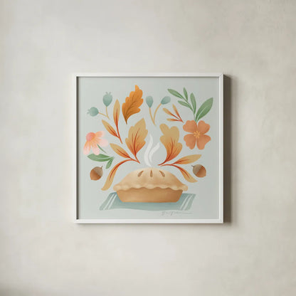 Fall Magic VI by Gia Graham. Shown in a crisp white glass frame for a clean and minimalist style. Available as an archival giclee rolled canvas, fine art paper, or poster print. SKU 93628a.